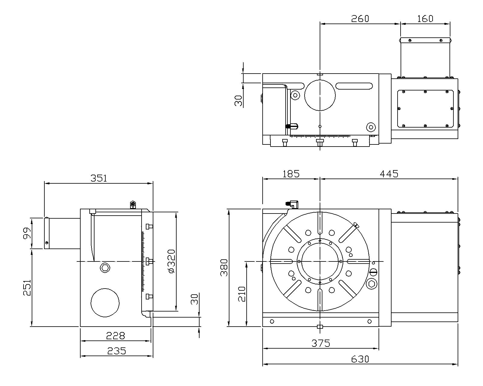 电脑数控分度盘